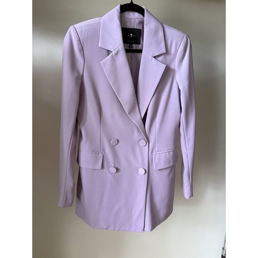 For All Mankind Lavender Double Breasted Blazer | XS | Like New
